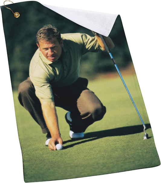 Custom Printed Microfiber Golf Towel with Clip