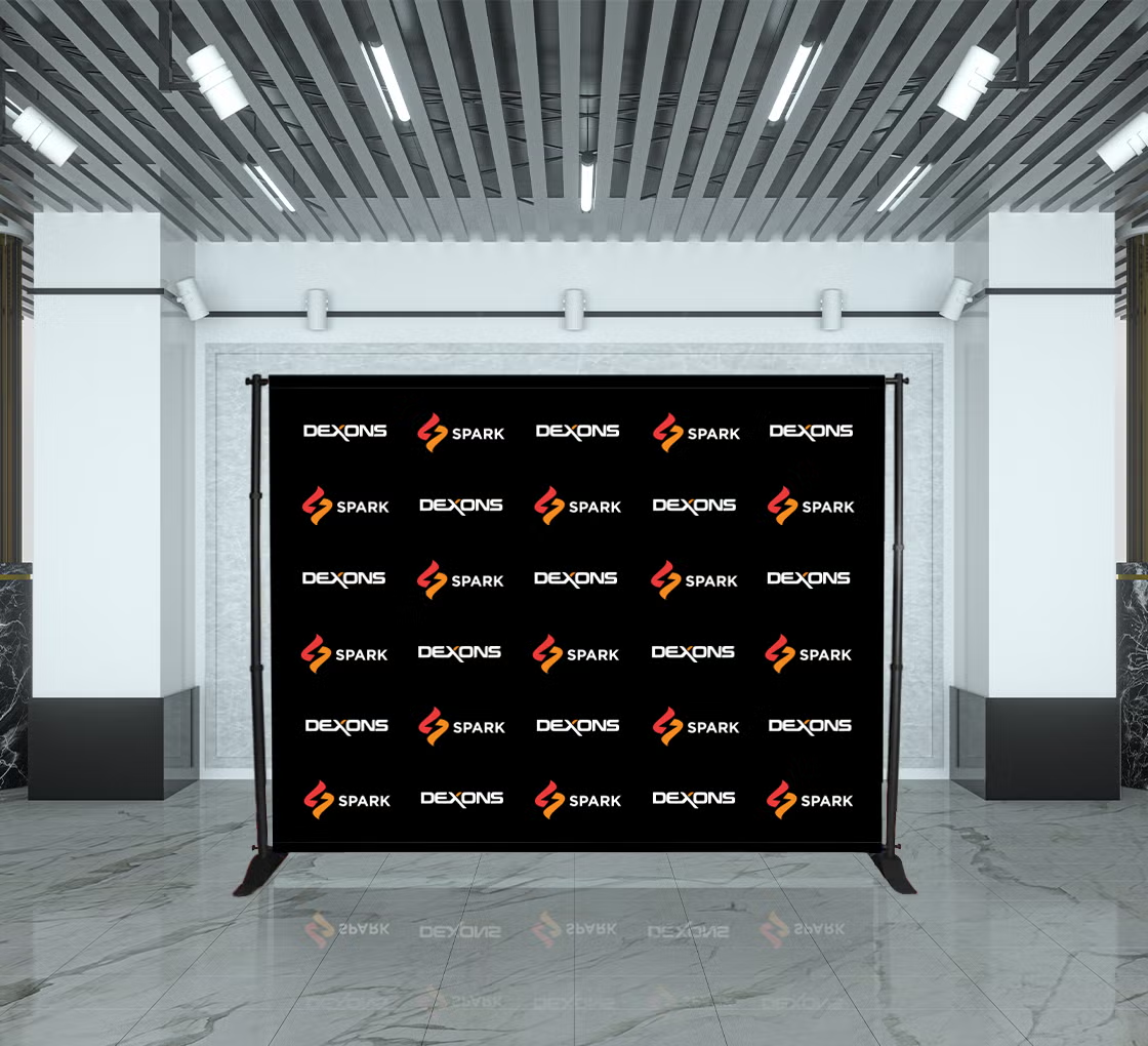10 ft x 8 ft Step and Repeat Adjustable Banner Stands