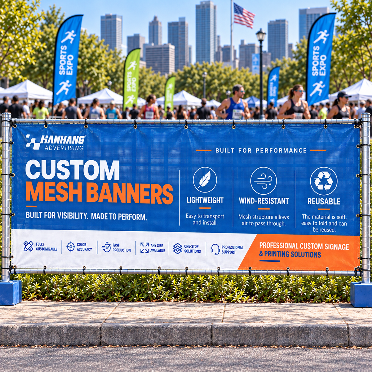 Outdoor Mesh Flag