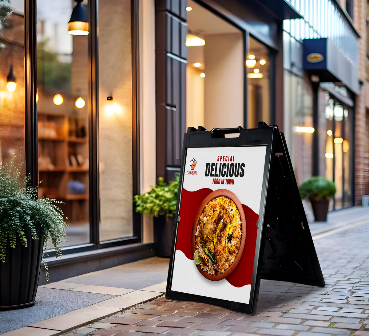 Sandwich Board - Black/white/Gray (24*36inch)