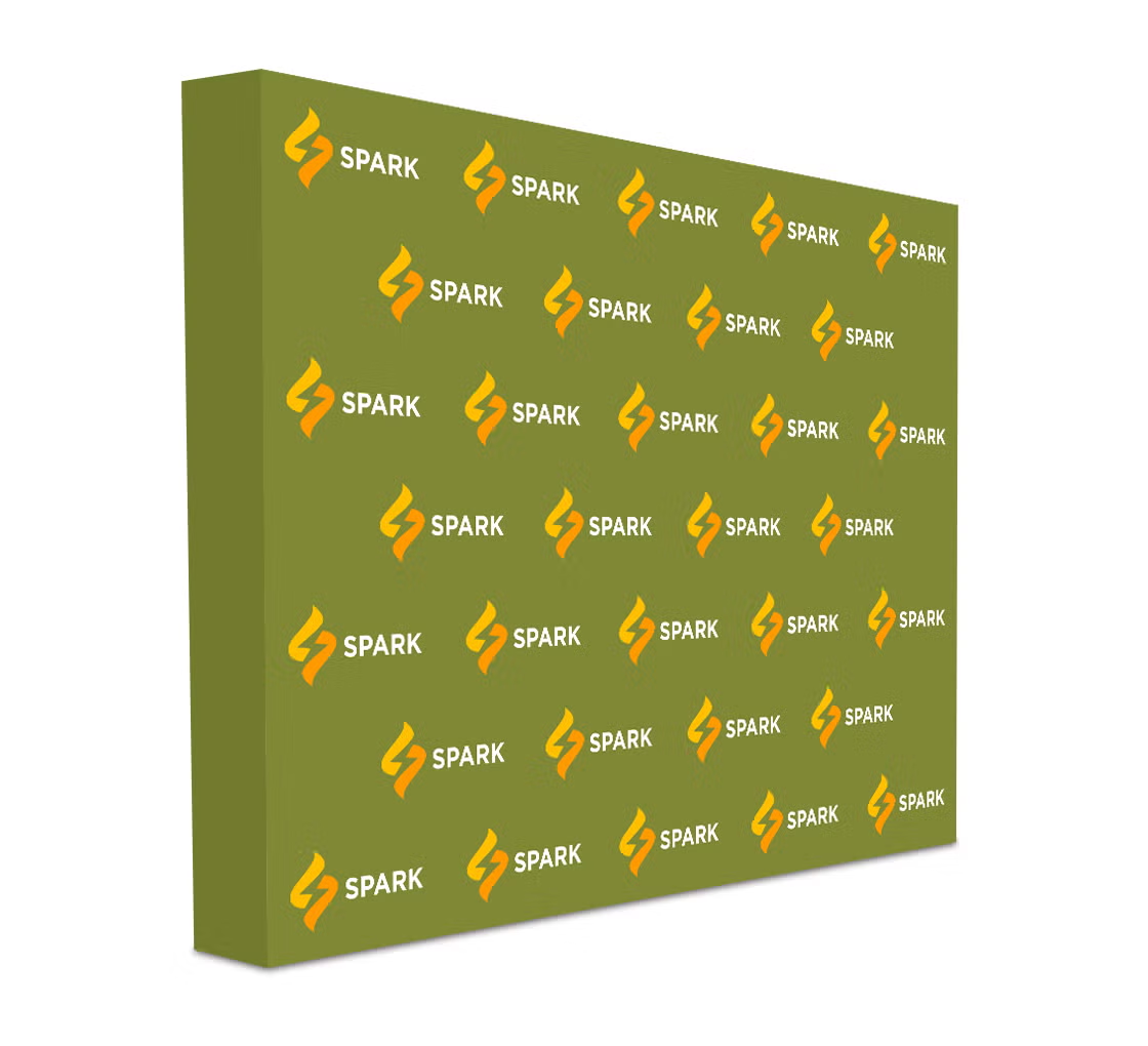 Step & Repeat Tension Fabric Pop Up Straight Backdrop